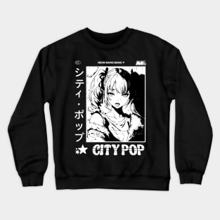 Retro Manga City Pop Vaporwave Aesthetic Anime #14 Crewneck Sweatshirt